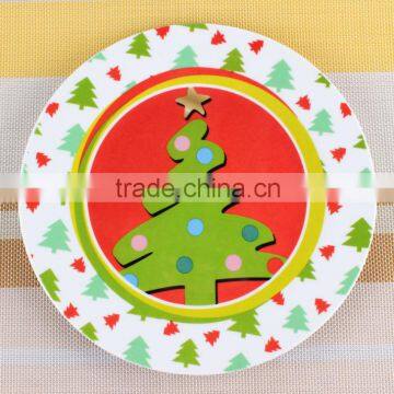 Beautiful porcelain dinnerware christmas decorative charger plates