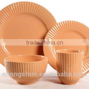 Wholesale Home Appliances Stoneware Ceramic Dinnerware 16pcs 2 Tone Color Glazed Ceramic Tableware/ceramic Dinner Set/dinner Set photo-6