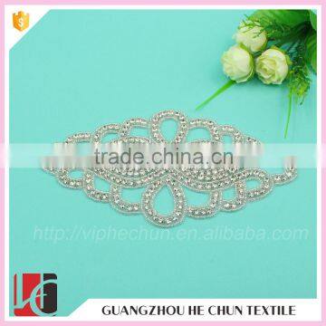 HC-3605 Hechun 2017 Fanvy Oval Shape Hotfix Diamand Bridal Applique photo-2