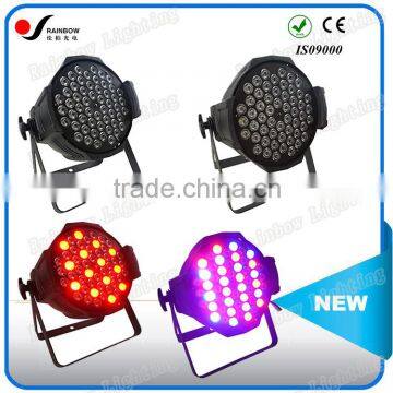 100000 Hours Long Life LED Par Light 54PCS 3W RGBW Stage Lighting