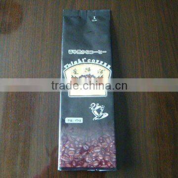 PET/VMPET/PE laminated T-seal coffee pouch bags