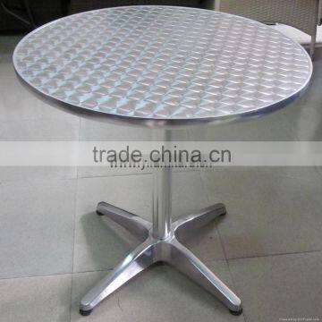 0503outdoor Garden Aluminum Good Quality Stackable Dining Table and Chair Set YC001 YT1