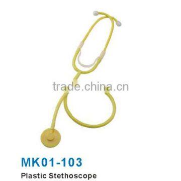 MK01-103 Plastic Single Head Stethoscope For Adult Medical Stethoscope