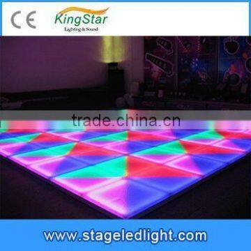 China Factory Price 1mX1m High Brightness Dance Floor LED Tile Decorative Christmas Party Stage Lighting DMX Control For Sale