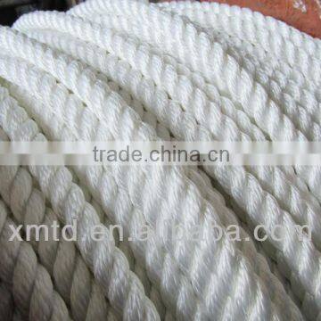 twisted nylon polyester pp mooring rope