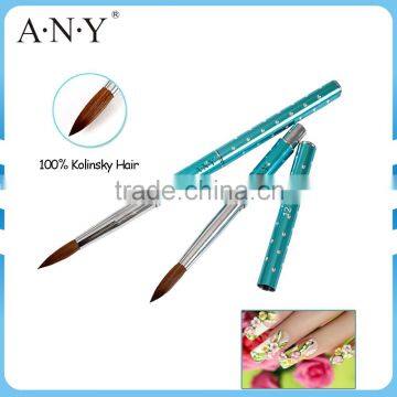 ANY 100% Kolinsky Hair Metal Handle Acrylic Nail Art Pen High-Grade