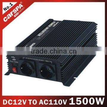 1500W carspa car and home used power inverter with usb