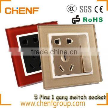 High Quality Cheaper Electric 1 Gang 5 Pin Power Wall Switch