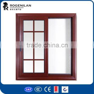 ROGENILAN 88 series professional double glass security aluminum sliding window for wholesale