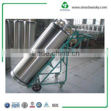 499 L Welded Insulating Cryogenic Cylinder Liquid Nitrogen Dewar Container