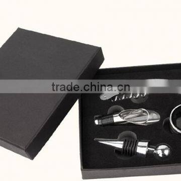 Promotional New Design High Quality Paper Box Wine Gift Box, Luxury Wine Opener Tool Gift Set With Paper Box Packed photo-5
