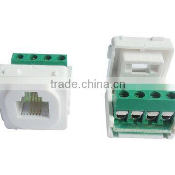 Australia clipsal RJ11 keystone jack with screw terminal