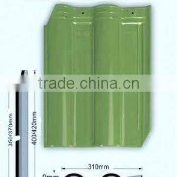 green color brilliant roofing ceramics tiles