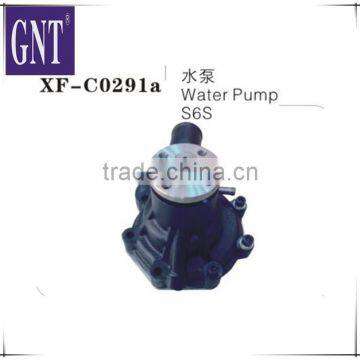 excavator water pump for S6S