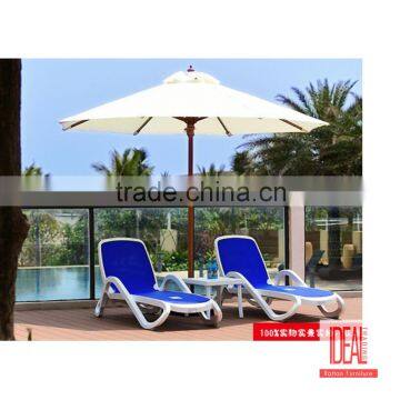 Modern Classic Outdoor Poolside Beach Use Ratten Wicker Sun Lounger With Cushions photo-5
