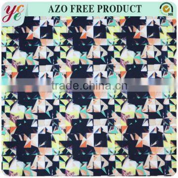 Fashion geometry design polyester sandwich mesh fabric