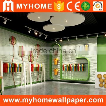 Plant fiber decorative plastic customized 3d wall covering for hotel