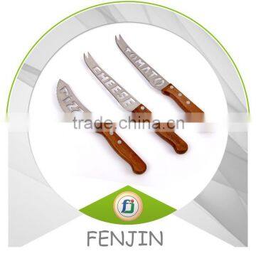 Hot Selling Wooden Handle Tomato Knife/Cheese Knife/Pizza Knife