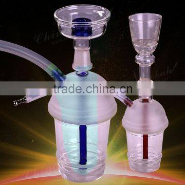 Wholesales portable all glass cup hookah,shisha,nargile,water pipes smoking online,GH317