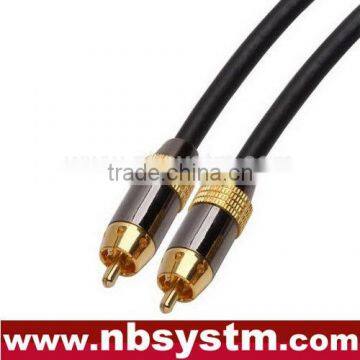 Assembly Type Interconnect Cable RCA Plug to RCA Plug