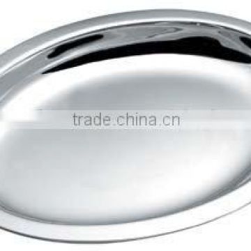 Stainless Steel Oval Tray with Rim