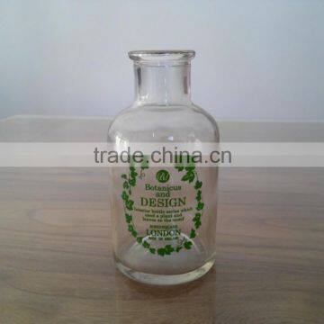 Screen printing surface glass decoration bottles