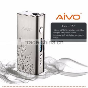 2016 Hottest e cigarette box mod sub ohm kit vape box mod TC 50W with 2200mah capacity and tempreture control function
