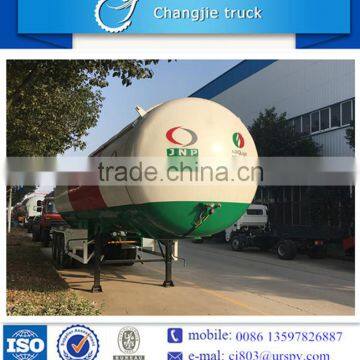 Quality 100% guaranteed high performance 58.5m3 25ton tri-axle lpg tank trailer