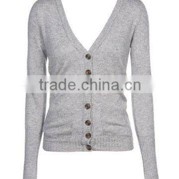 women's v-neck fashion cardigan sweater