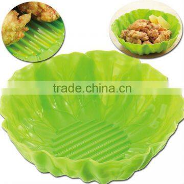 japanese kitchenware silicon lettue dish plate bowl