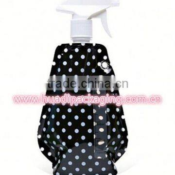 stand up comestic bag with nozzel