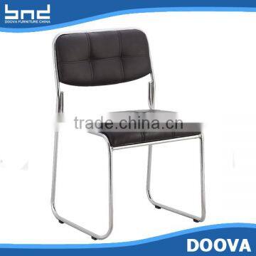 Popular leather chair with iron legs cheap office chair