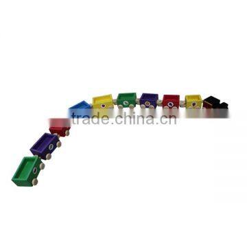 Multicolour wooden block train for kids