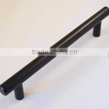 12mm Matt Black T Bar Pull Handles (FTD445)