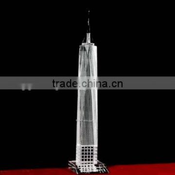 Exquisited Crystal Glass Freedom Tower For New York Souvenir