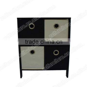 living room storage shelf with 4 cube