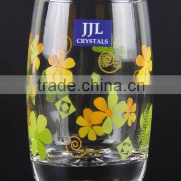 JJL CRYSTAL BLOWED TUMBLER JJL-6901F WATER JUICE MILK TEA DRINKING GLASS HIGH QUALITY