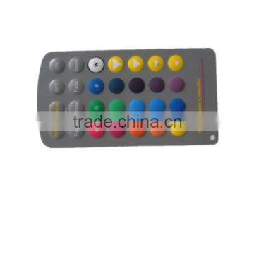 Colorful Push Button Silicon Rubber Keypads For Remote Control