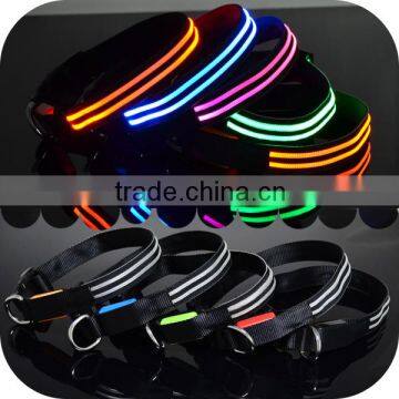 Innovative Pet Promotional Giveaways LED Nylon Belt Collar Dog Training