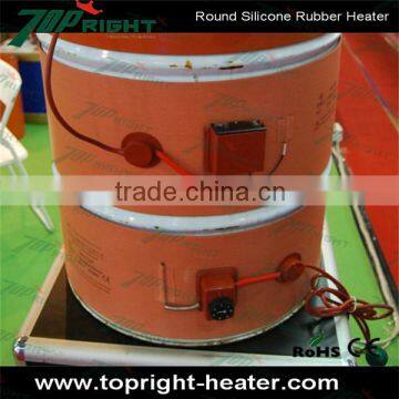 Certificated silicone band oil drum heater, silicone flexible band heater