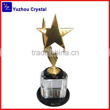 2015 New Design Crystal Metal Star Trophy