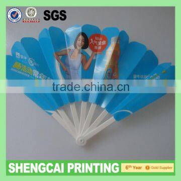 Customized high quality nylon foldable hand fans