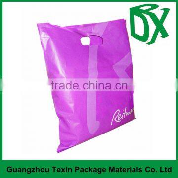 LDPE die cut plastic bag / die cut shopping bag/simple die cut promotion bag