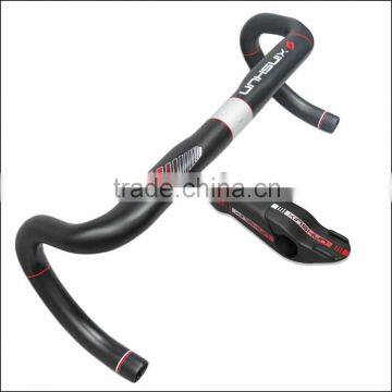 2016 Xinshun Mountain Bikes Carbon Handlebar Mtb Road Bike Accessories Bicycle Parts Grips With Stem BH2212 photo-6