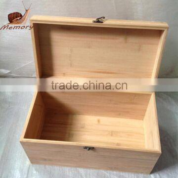 Handmade unfinished bamboo storage box