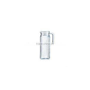 1L Glass Juice Jug,water Can With Handle