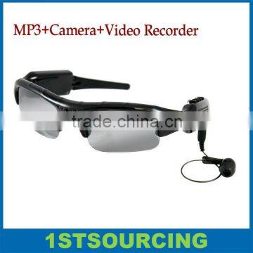 Mini hidden sunglasses camera with MP3 Player