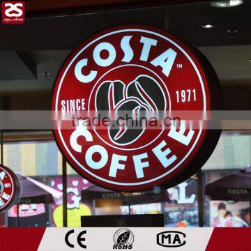 LED Acrylic Double Sides Round Vacuum Formed Display Light Box for Chain Shop photo-2