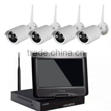 Surveillance 4ch 1080P 7 inch LCD Wireless NVR System Kits