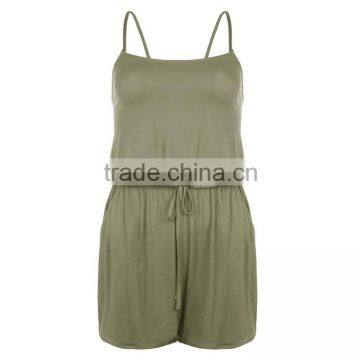 Custom Design Adult Womens Playsuit 2016 Latest Design Strappy Playsuit Women Wholesale